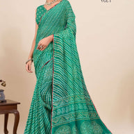 Designer Printed Saree with Blouse Piece for Special Occasions  | RMF-BANDHAN VOL-1