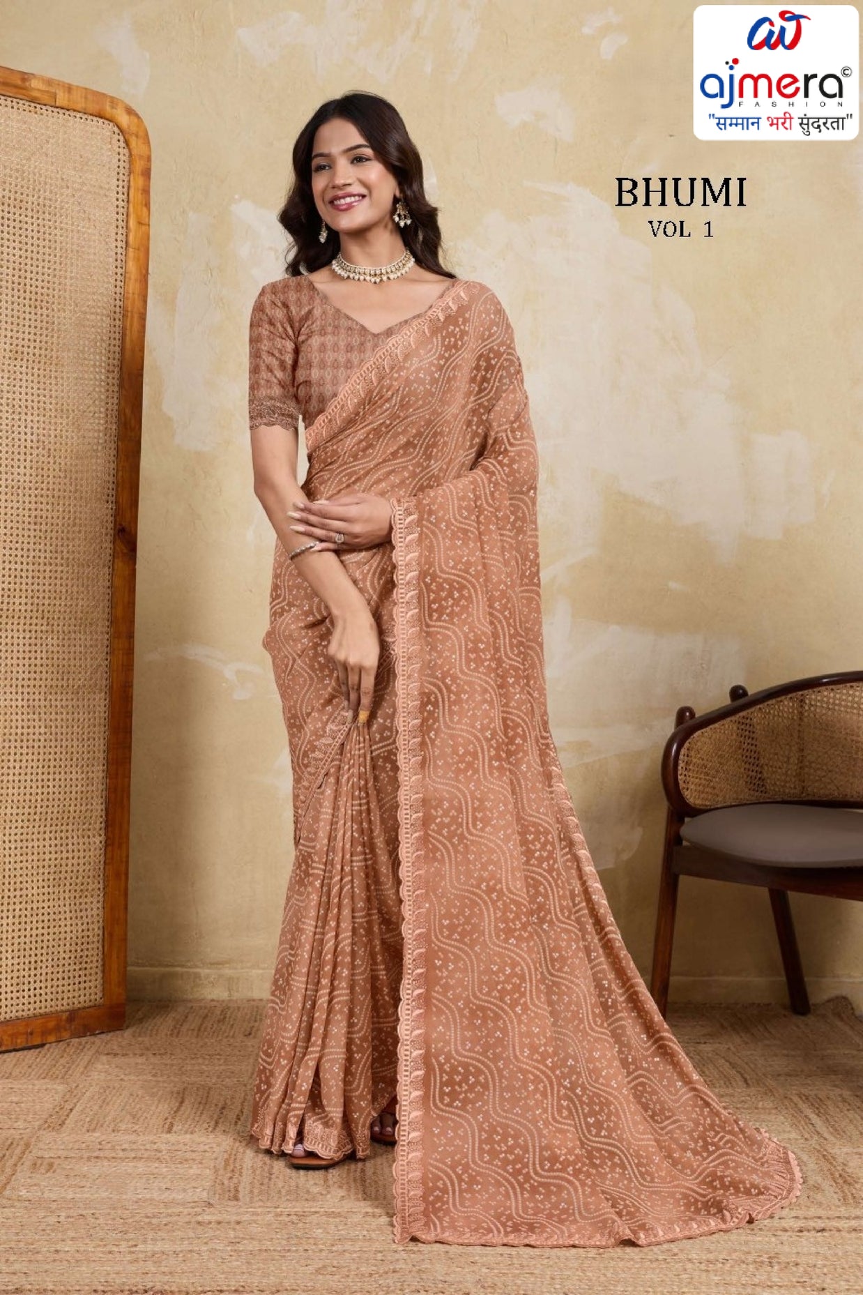 Stylish Printed Saree with Blouse Piece for Traditional Celebrations | RMF-BHUMI VOL-1