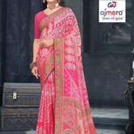 Fashionable Printed Saree with Blouse Piece for Festive Collection  | RMF-JASLEEN VOL-2