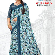 Exclusive Printed Saree with Blouse Piece for Elegant Ethnic Look  | GLC-GULABOO