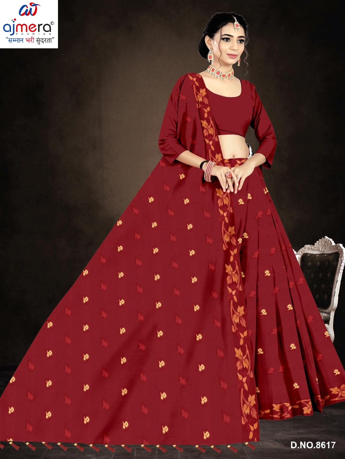 Cotton Saree with Without Blouse for Premium Ethnic and Traditional Wear | PJA-MEHAR