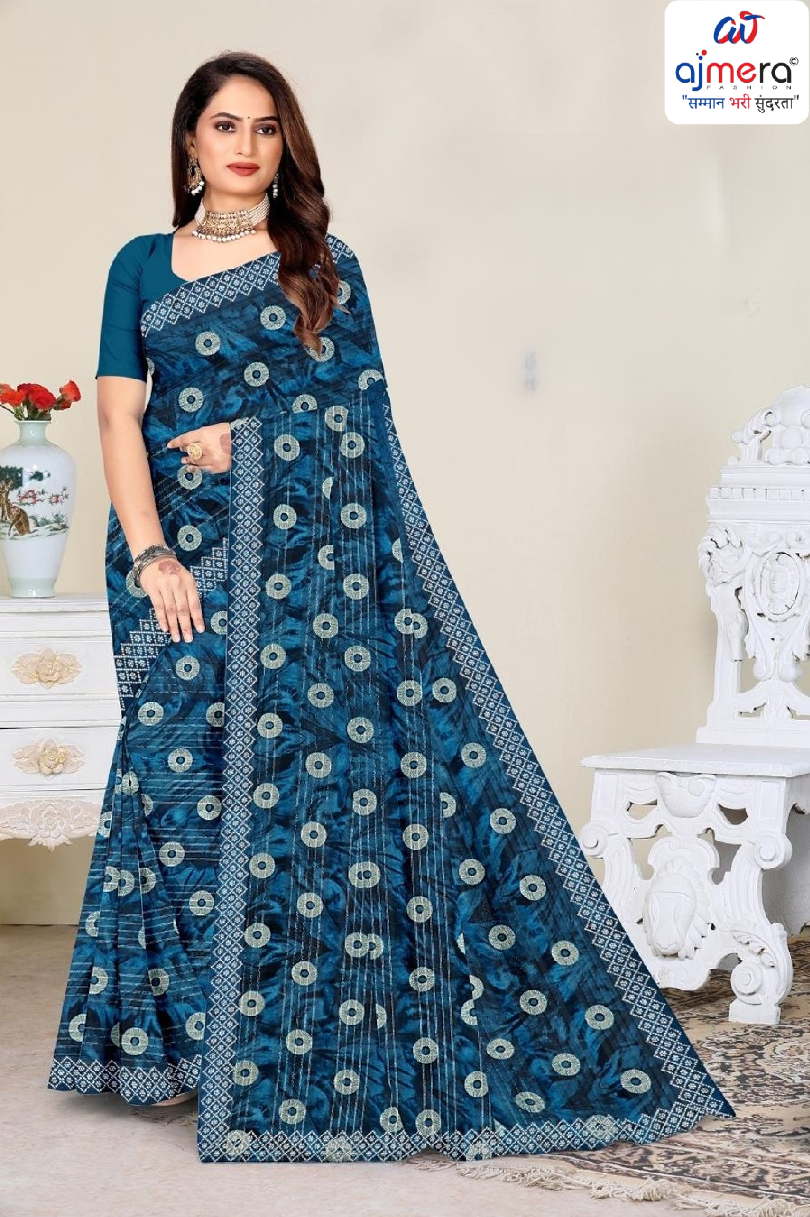 Contemporary Printed Saree with Blouse Piece for Premium Wear  | GPT-CHANCHAL-1