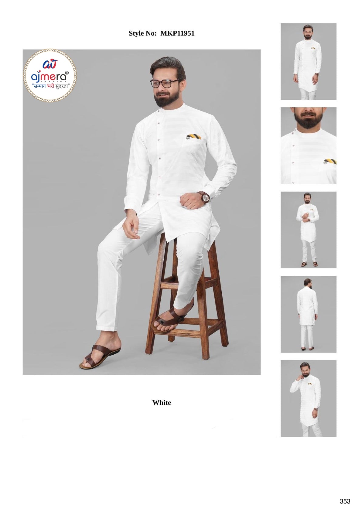 Premium Men's Kurta & Payjama for Wedding & Festive Wear | SNA-MKP11951