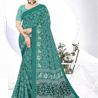 Premium Printed Saree with Matching Blouse Piece for Ethnic Elegance | PUS-DREAM GIRL-110