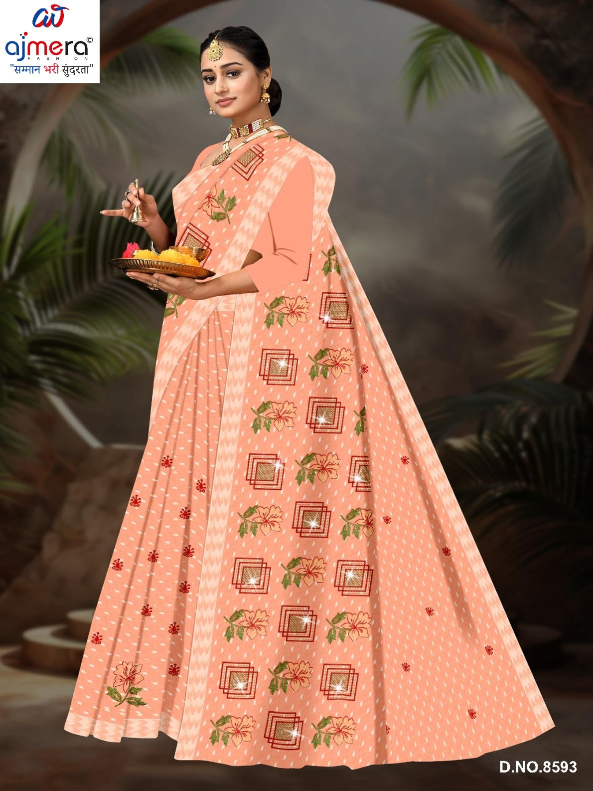 Wholesale Cotton Saree with Without Blouse for Premium Ethnic and Traditional Wear | PJA-SATSANG