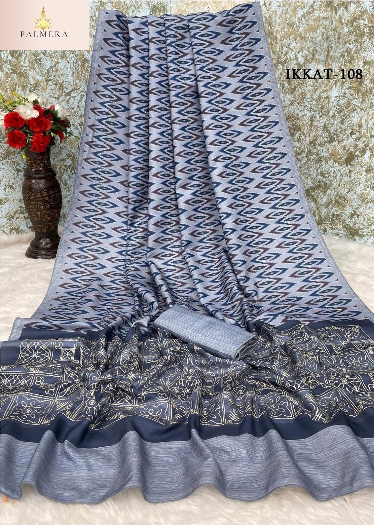 Palmera Saree Wholesaler and Palmera Saree Supplier | ALL-IKKAT VOL-01