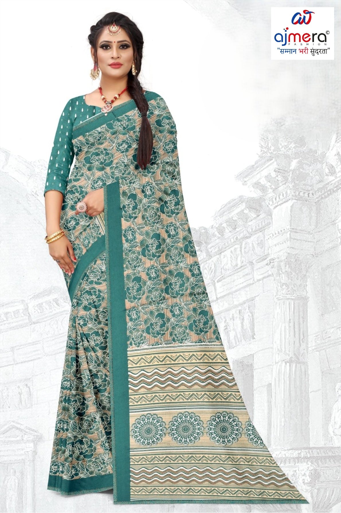 Designer Printed Saree without Blouse for Special Occasions | GLC-DIL LAGGI