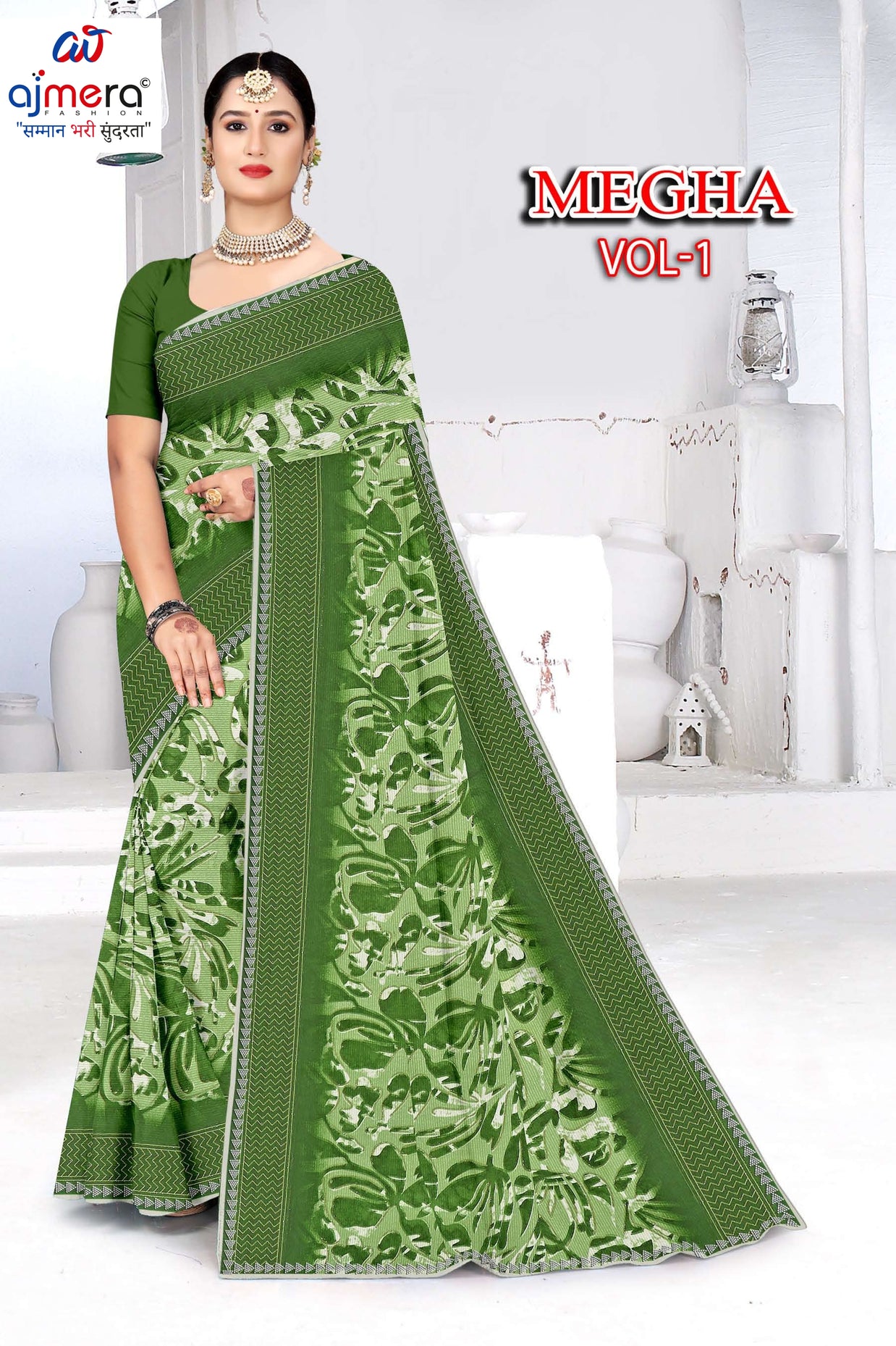 Beautiful Printed Saree with Blouse Piece for Cultural Celebrations | GPT-MEGHA-1