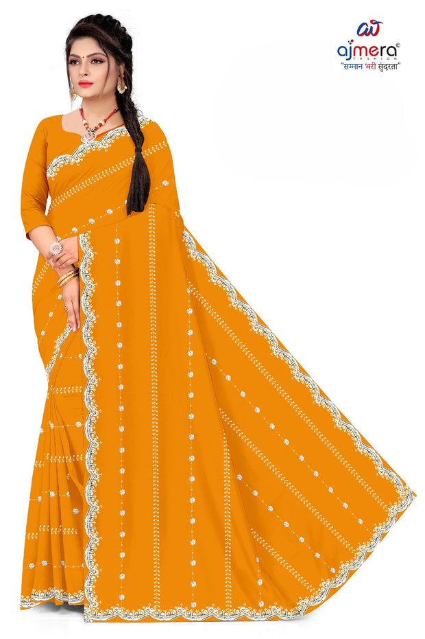 Dyed Matching Saree Manufacturer with Blouse Piece for Premium Ethnic and Traditional Wear | SRS-SHYAM SUNDARI