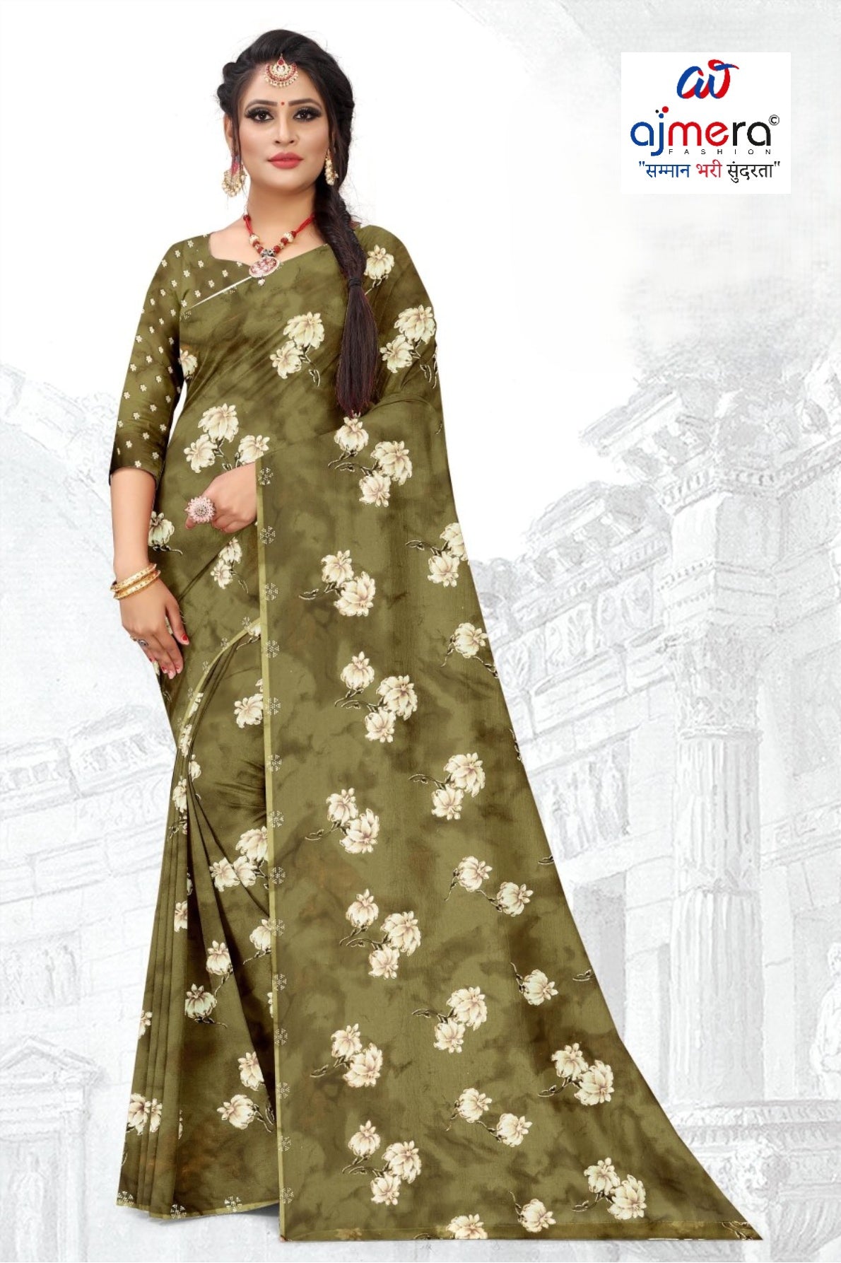 Trendy Printed Saree with Blouse Piece for Women’s Ethnic Wardrobe | GLC-PARVANA