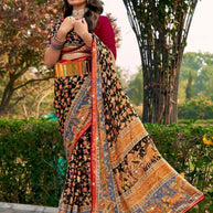 Exclusive Printed Saree with Blouse Piece for Elegant Ethnic Look | VDT-ZOYA BRASSO-32