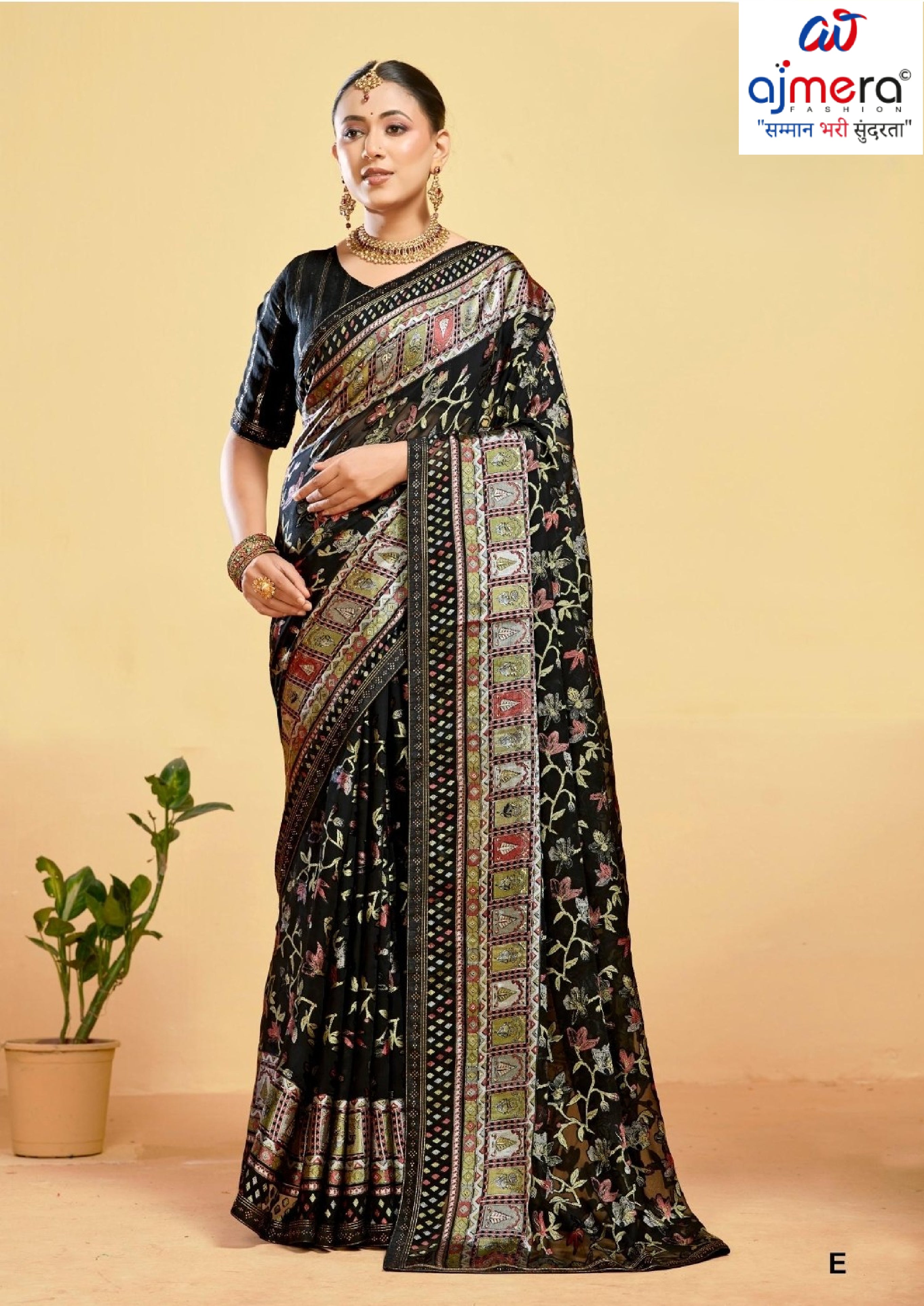 Elegant Printed Saree with Designer Blouse Piece for Festive Wear | RDD-AVISHA