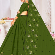Fancy Cotton Saree with Without Blouse for Premium Ethnic and Traditional Wear | PJA-SIFIYA