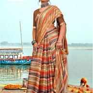 Graceful Printed Saree with Blouse Piece for Modern Ethnic Fashion | PRM-NEW FASHION