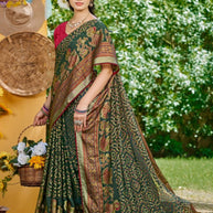 Classic Printed Saree with Blouse Piece for Timeless Traditional Style | VDT-ZOYA BRASSO-20