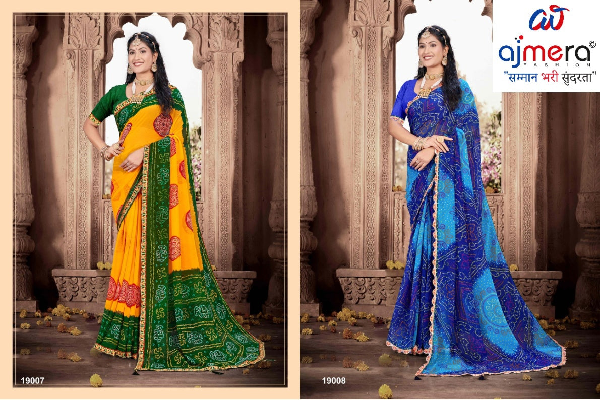 Beautiful Printed Saree with Blouse Piece for Cultural Celebrations | JS-LAVYA