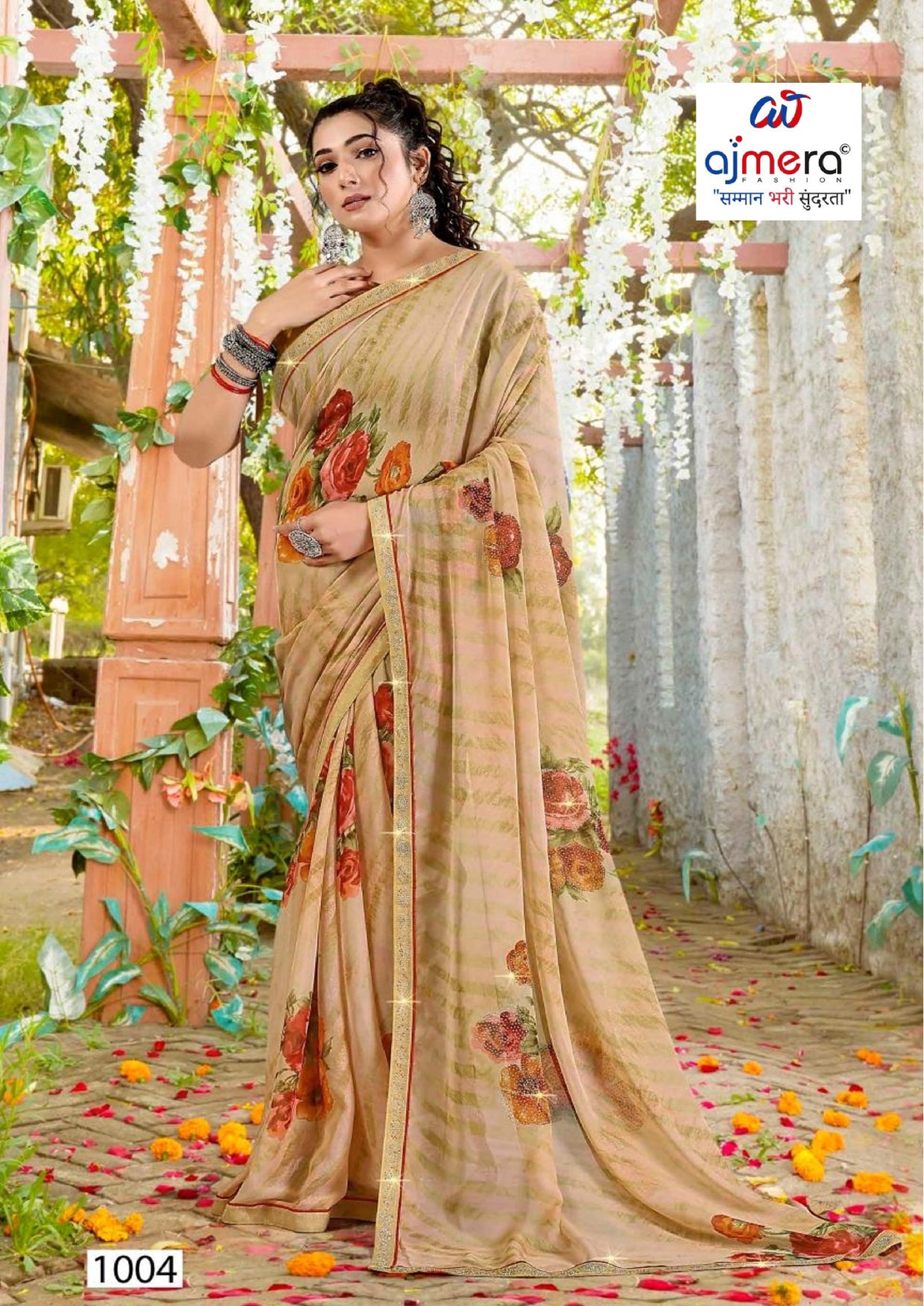 Premium Printed Saree with Matching Blouse Piece for Ethnic Elegance | PRM-JANEMAN