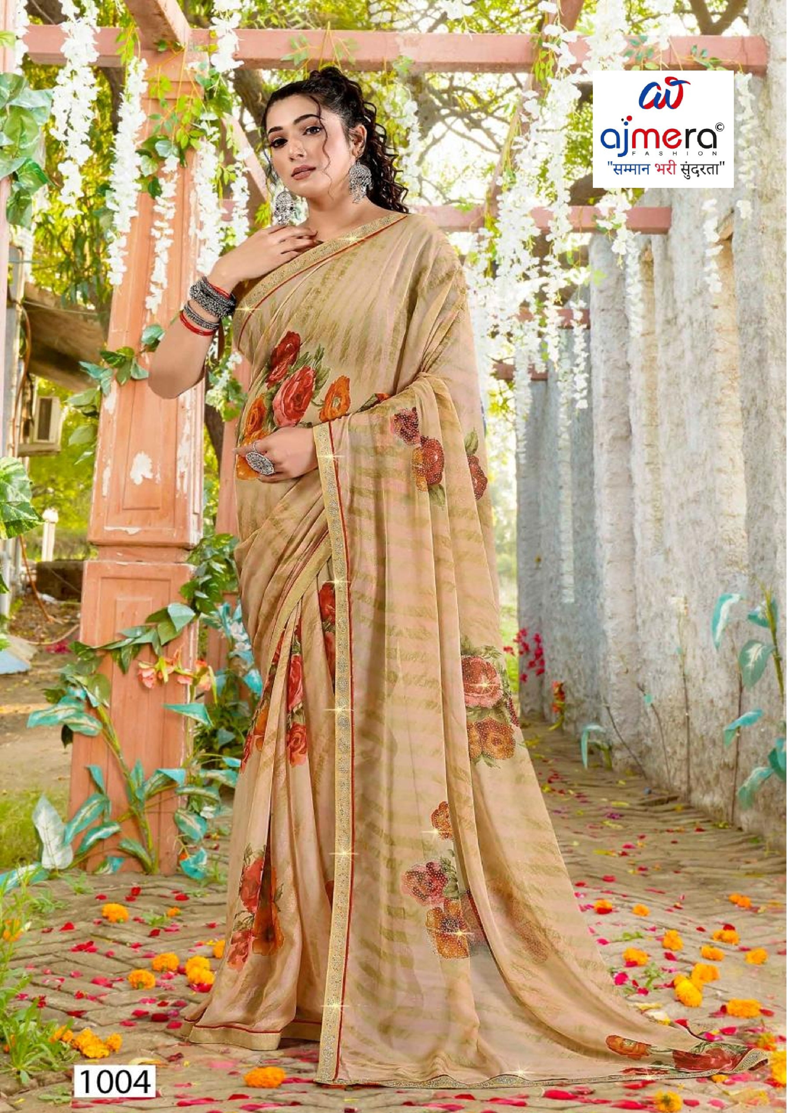 Premium Printed Saree with Matching Blouse Piece for Ethnic Elegance | PRM-JANEMAN