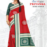 Chic Printed Saree with Blouse Piece for Sophisticated Ethnic Style | GLC-PRIYANKA