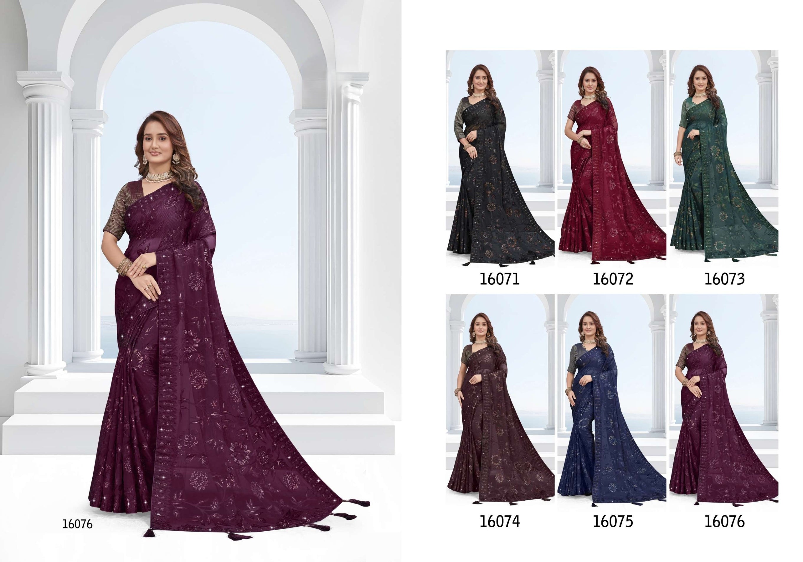 Fashionable Printed Saree with Blouse Piece for Festive Collection  | RDD-YUKTI VOL-58