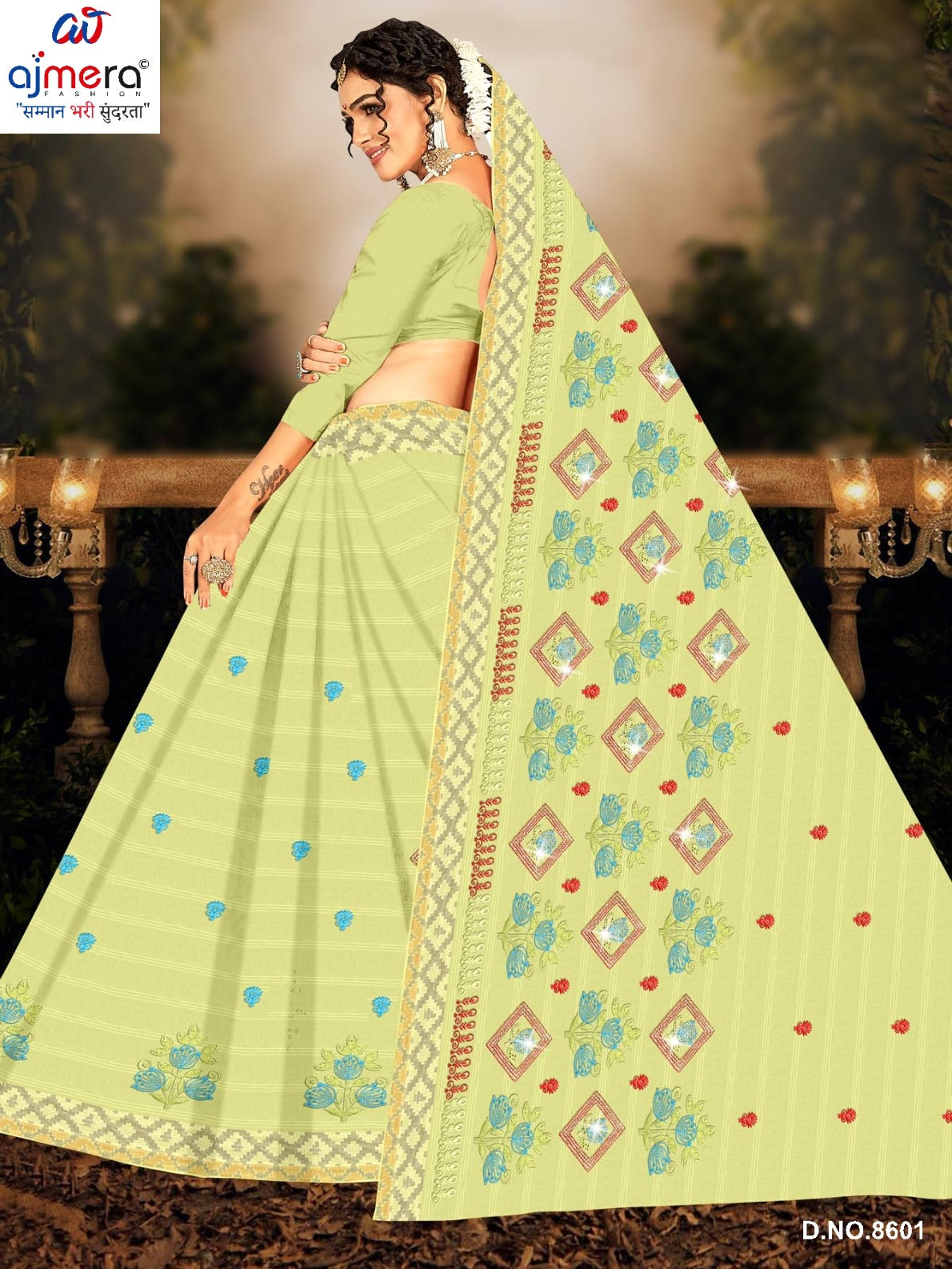 Fancy Cotton Saree with Without Blouse for Premium Ethnic and Traditional Wear | PJA-CHAM CHAM