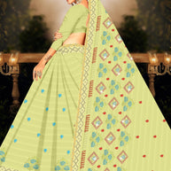 Fancy Cotton Saree with Without Blouse for Premium Ethnic and Traditional Wear | PJA-CHAM CHAM