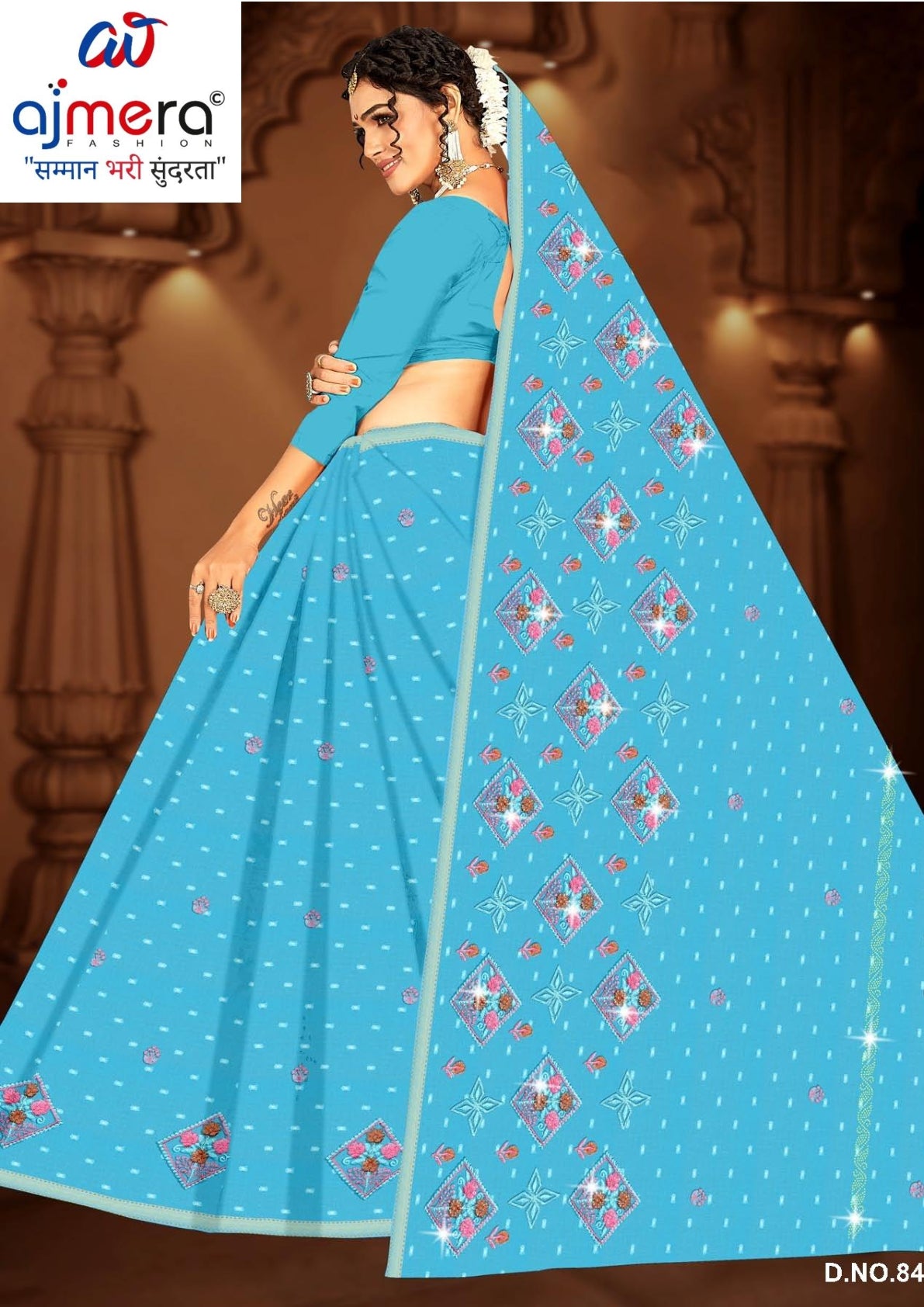 Pure Cotton Saree with Without Blouse for Premium Ethnic and Traditional Wear | PJA-PAN BAHAR