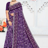 Contemporary Printed Saree with Blouse Piece for Premium Wear  | GPT-MEGHA-2