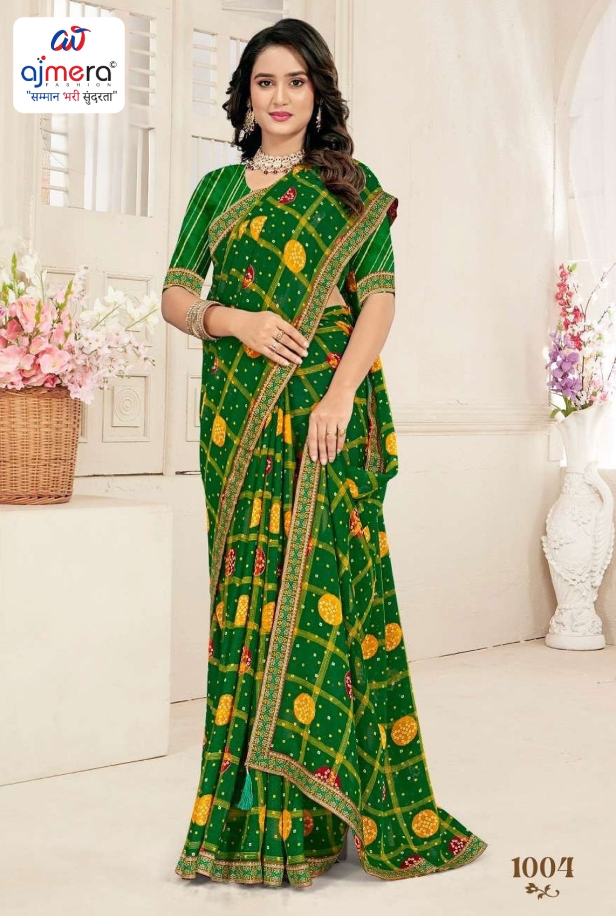 Stylish Printed Saree with Blouse Piece for Traditional Celebrations  | CAS-MAHARANI