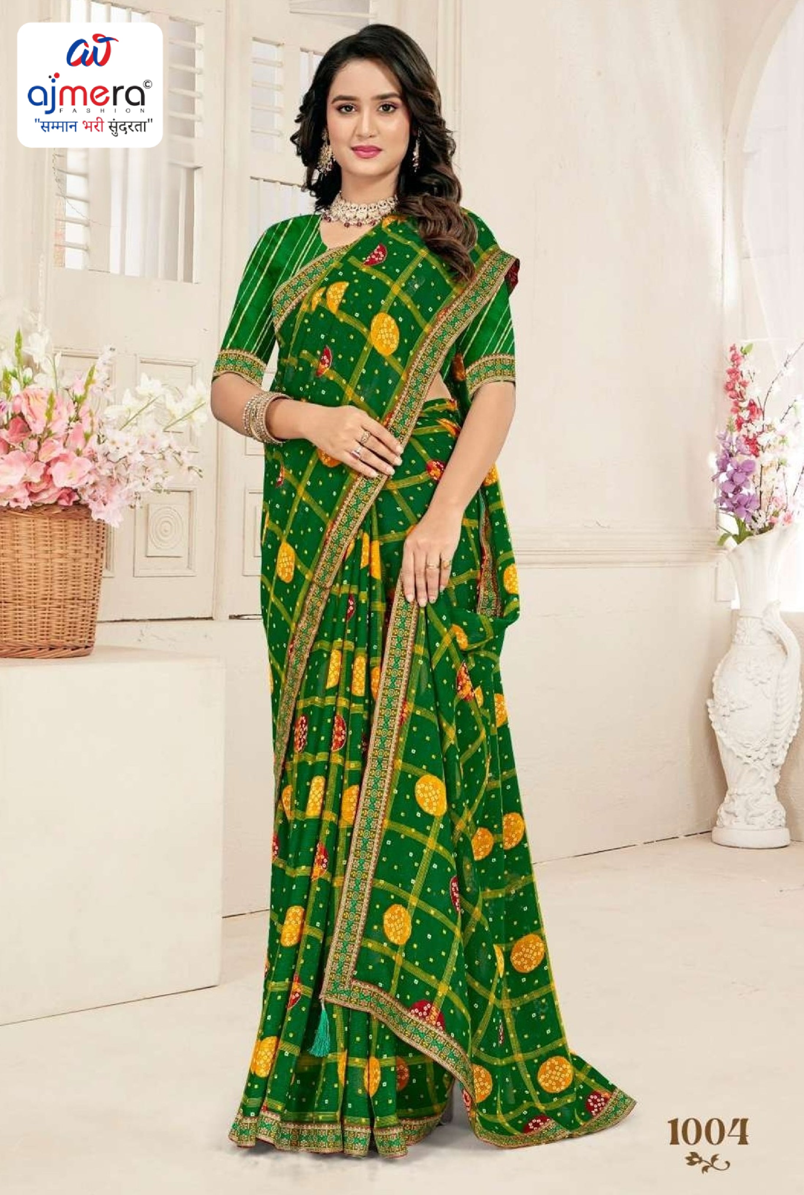 Stylish Printed Saree with Blouse Piece for Traditional Celebrations  | CAS-MAHARANI