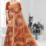 Graceful Printed Saree with Blouse Piece for Modern Ethnic Fashion  | GPT-BIJLI-3