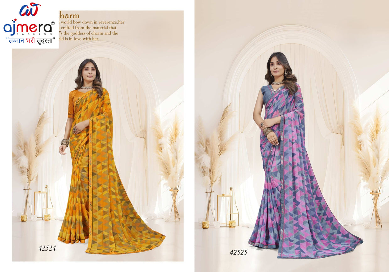 Classic Printed Saree with Blouse Piece for Timeless Traditional Style  | RDD-SHAAN VOL-03