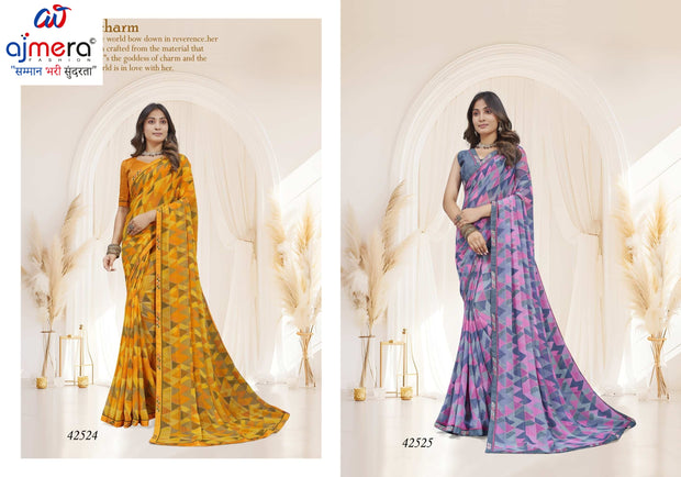 Classic Printed Saree with Blouse Piece for Timeless Traditional Style  | RDD-SHAAN VOL-03
