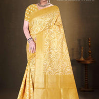 Elegant Jacquard Silk Saree With Blouse Piece | TUL-AASTHA ANU COTTON