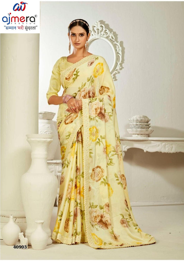 Premium Printed Saree with Matching Blouse Piece for Ethnic Elegance | RDD-GULISTA