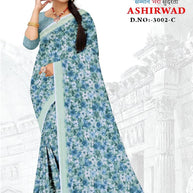 Beautiful Printed Saree with Blouse Piece for Cultural Celebrations  | GLC-ASHIRWAD