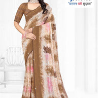 Weightless Print Loose Saree with Blouse for Premium Ethnic and Traditional Wear | TTS-SAJILI