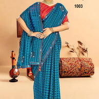 Designer Printed Saree with Blouse Piece for Special Occasions | SYF-RASAM VOL-01