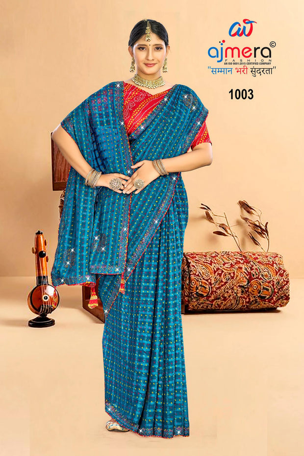 Designer Printed Saree with Blouse Piece for Special Occasions | SYF-RASAM VOL-01