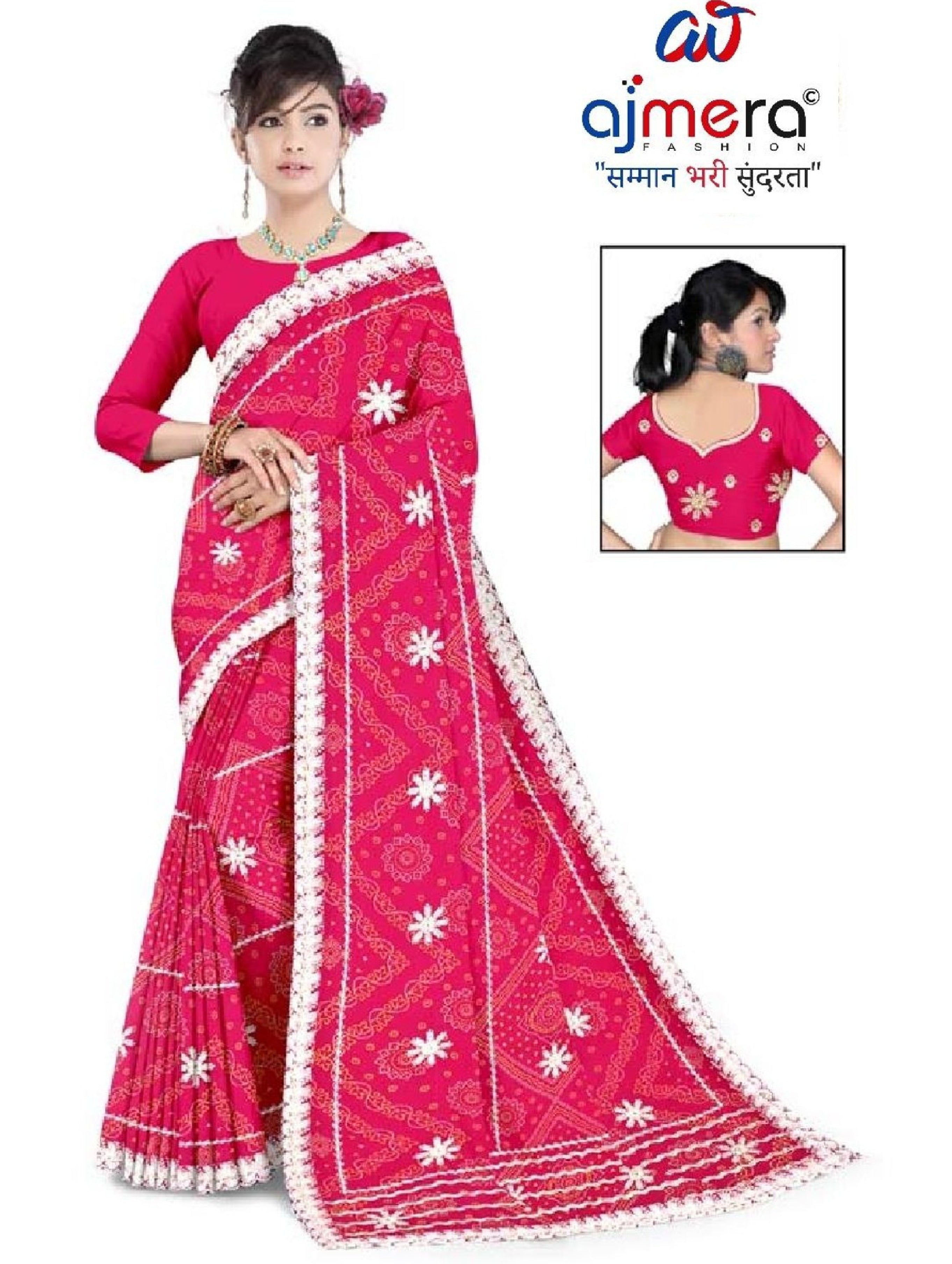 Trendy Printed Saree with Blouse Piece for Women’s Ethnic Wardrobe  | TD-ANARKALI