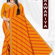Lycra Dyed Matching Saree Collection without Blouse for Premium Ethnic and Traditional Wear | JP-SAAWARIYA
