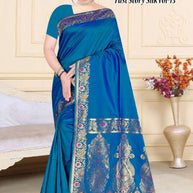 Artistic Jacquard Silk Saree With Blouse Piece | TUL-FAST STORY SILK VOL-13