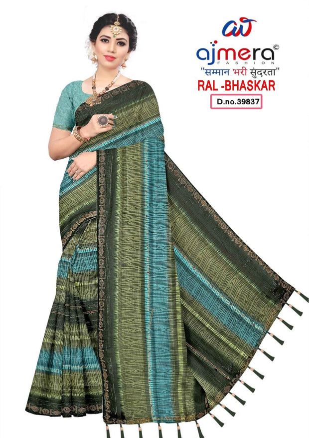Matching Saree Wholesale with Blouse Piece for Premium Ethnic and Traditional Wear | RAL-BHASKAR