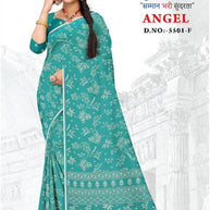 Trendy Printed Saree with Blouse Piece for Women’s Ethnic Wardrobe  | GLC-ANGEL