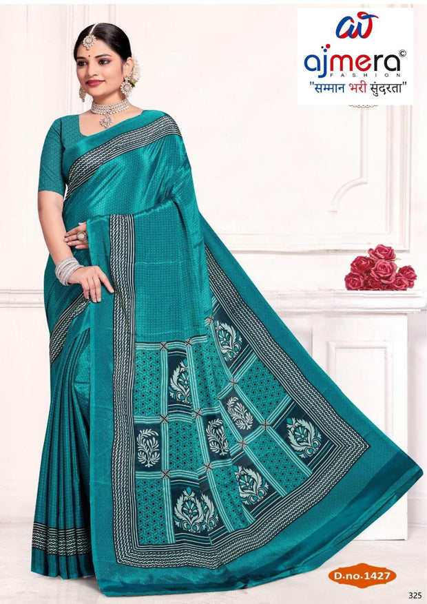 Versatile Rapier Silk Matching Saree With Blouse Piece | TWS-SPLASH-14