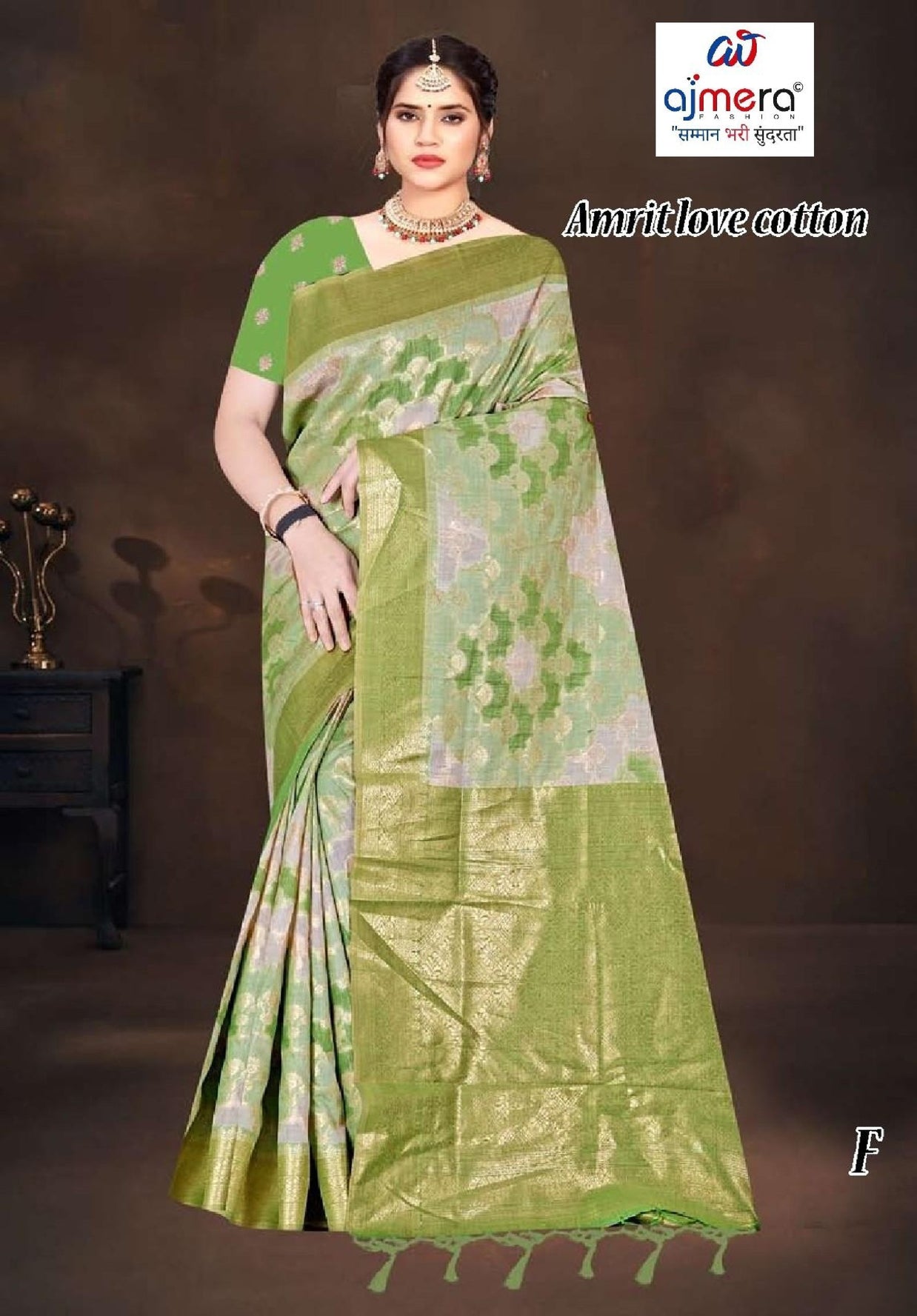 Luxury Charm Jacquard Silk Saree Without Blouse | TUL-AMRIT LOVE COTTON