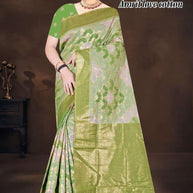 Luxury Charm Jacquard Silk Saree Without Blouse | TUL-AMRIT LOVE COTTON