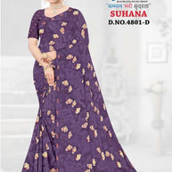 Contemporary Printed Saree with Blouse Piece for Premium Wear | GLC-SUHANA