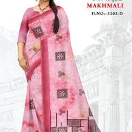 Exclusive Printed Saree with Blouse Piece for Elegant Ethnic Look | GLC-MAKHMALI