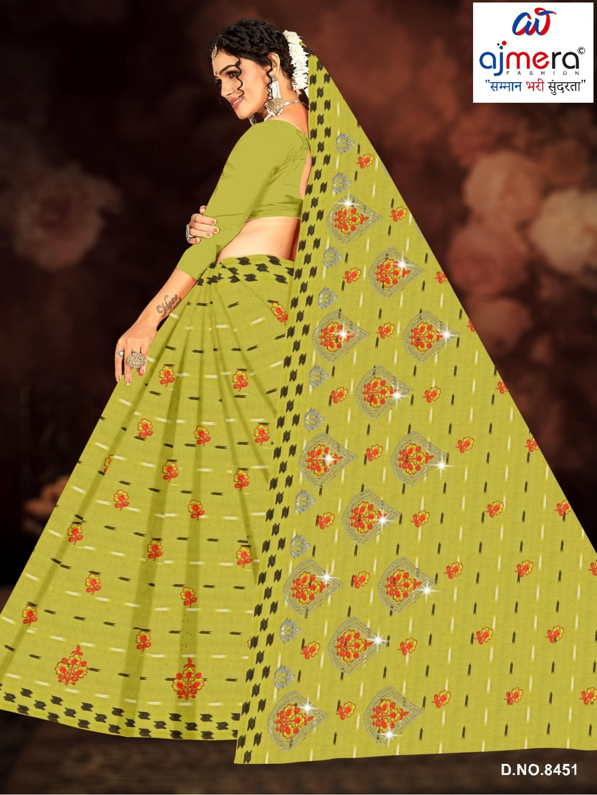 Handloom Cotton Saree with Without Blouse for Premium Ethnic and Traditional Wear | PJA-HETAL